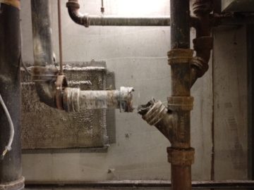 broken vent line