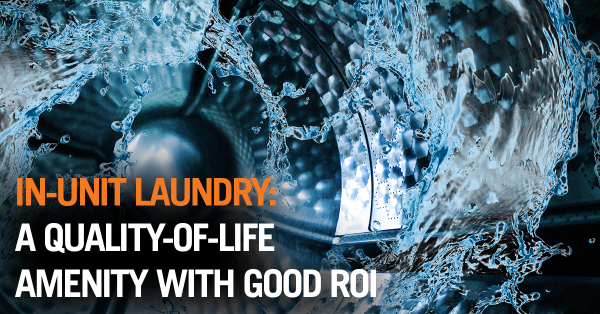 In-unit laundry is a quality-of-life amenity